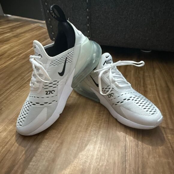 Nike Women’s Air Max 270 White/Black Size 7.5 - Picture 1 of 7
